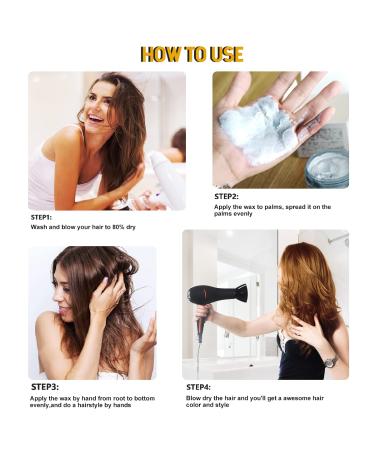 Buy soVoncare Golden Hair Wax Color - Temporary Hair Color Cream for Women & Men | Ideal for Parties Cosplay & Halloween - 4.23 oz (Gold) - Buy Online on GoSupps.com