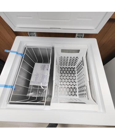 Freezer Storage Organizer Baskets with Handle | Heavy-Duty Expandable Deep Freezer Bin for Kitchen | Large PP Chest Freezer Accessory - Buy Online on GoSupps.com