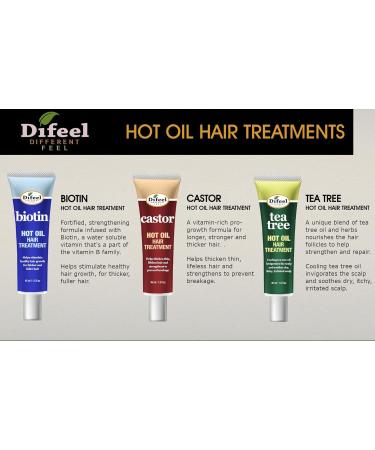 Difeel Tea Tree Oil Hot Oil Hair Treatment 1.5 oz (Pack of 2) - Deep Conditioning Therapy - Buy Online on GoSupps.com