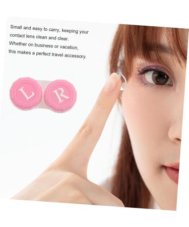 Partykindom Contact Lens Case Set | 2 Boxes Travel Kit for Colored Lenses | Eye Care Holder - Sweet Fall Design - Buy Online on GoSupps.com