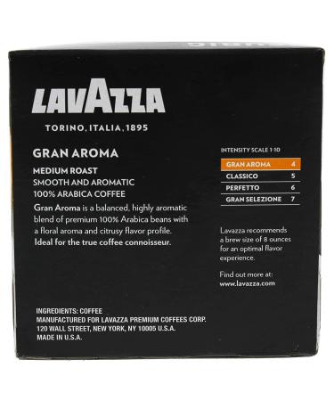 Gran Aroma Medium Roast Coffee Pods by Lavazza - 10 Packs (0.34 oz each) - Buy Online on GoSupps.com
