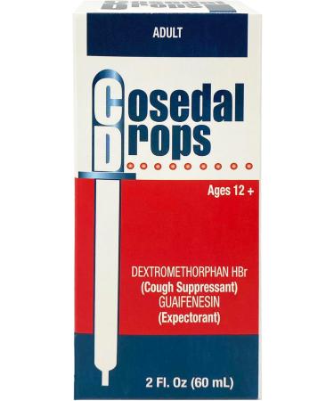 Cosedal Drops Cough Suppressant Expectorant Soothing Sore Throat (2 Fl Oz/Pack of 2) - Buy Online on GoSupps.com