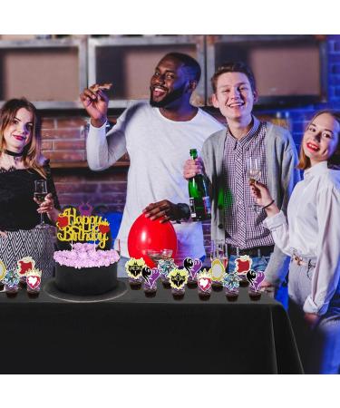 25Pcs Descendant Party Supplies Cake Toppers Cupcake Toppers Birthday Decoration for Boy Girl Birthday Party Supplies - Buy Online on GoSupps.com