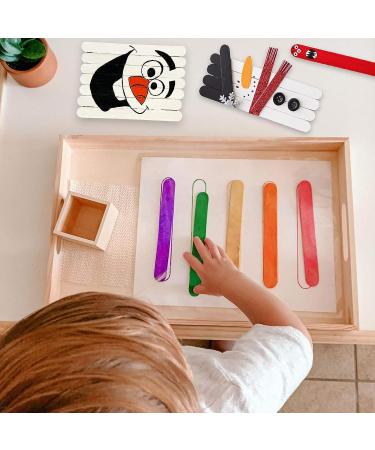 WISYOK 120 Pcs 5.9 Inch Wood Craft Sticks - Ideal for Kids Handicraft and Craft Projects - Buy Online on GoSupps.com