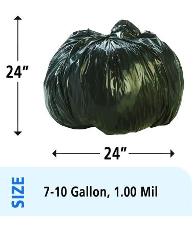 Stout Recycled Content Trash Bags 7-10 Gallon 24x24 1Mil - Eco-Friendly Waste Disposal Solution - Buy Online on GoSupps.com
