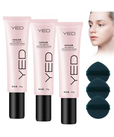 Yed Pre-Makeup Application Cream, Yed Foundation, Yed Face Cream, Lightening Pre-Makeup Cream For Skin Color, Invisible Pore Concealer (3pcs)