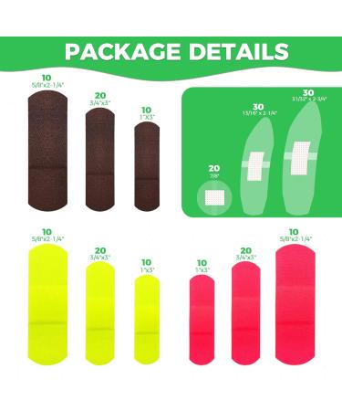 Buy Ourmed Universal Waterproof Bandages - 200 Count Flexible Latex-Free Non-Stick for Cuts & Abrasions - International Shipping Available - Buy Online on GoSupps.com