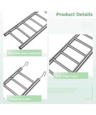 GEKMOR 9-Step Stainless Steel Parrot Ladder for Bird Cages - Rustproof, Nonskid, Portable & Durable - Buy Online on GoSupps.com