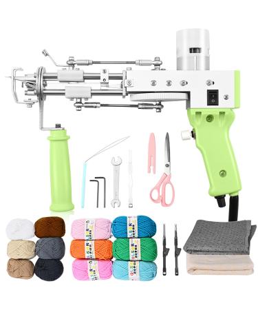 Tufting Gun, Rug Gun Starter Kit Cut Pile Tufting Gun Rug Tufting Supplies  Rug Making Kit for Beginners Includes Yarn Tufting Cloth Backing Cloth