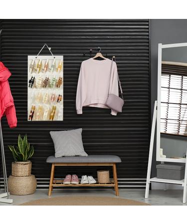 AZURAOKEY Women Claw Clip Holder Felt Hair Clips Display Rack Wall-mounted Hair Jewelry Hanging Holder Large-capacity Claw Clip Display for Teen Girls (Without Claw Clips) White - Buy Online on GoSupps.com