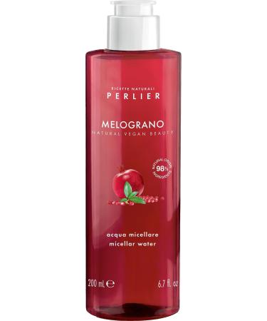 Perlier micellar water for face eyes and lips - cleaning agents - facial treatment - pomegranate - vegan - pack in 200 ml bottle