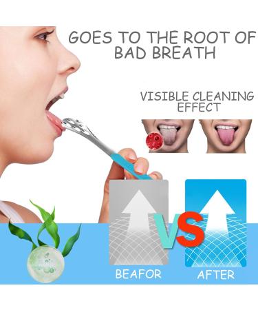 Buy Kasesss Stainless Steel Tongue Cleaner 2-Piece Tongue Scraper for Fresh Breath | Tongue Brush for Adults & Kids | Fight Bad Breath - Buy Online on GoSupps.com