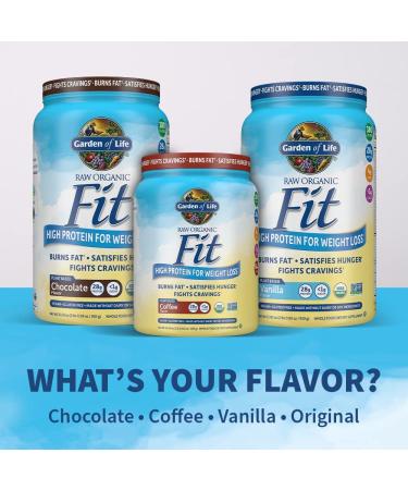 Garden of Life RAW Organic Fit High Protein for Weight Loss Vanilla 16.1 oz (457 g) - Buy Online on GoSupps.com