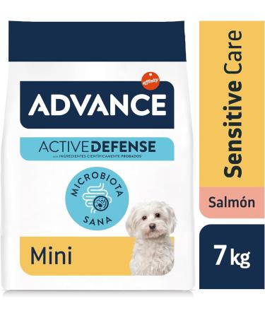 Advance Mini Sensitive Salmon - Dry Food for Small Breed Dogs with Digestive Sensitivities to Salmon 7kg - Buy Online on GoSupps.com