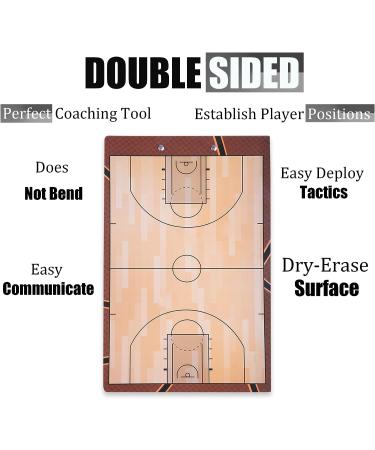 PHYSIZZ Basketball Coaching Board | Double-Sided Dry Erase Clipboard for Coaches - Buy Online on GoSupps.com