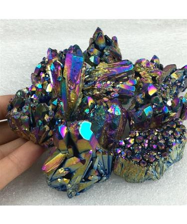 for Quality Natural Quartz Crystal Rainbow Cluster VUG Specimen Gemstones and Crystal Stone Mineral Specimen - Buy Online on GoSupps.com