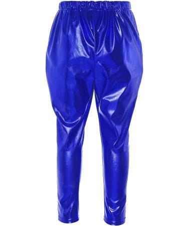 Aislor Kids Shiny Metallic Dance Harem Pant in Navy Blue - Size 9-10 Years - Buy Online on GoSupps.com