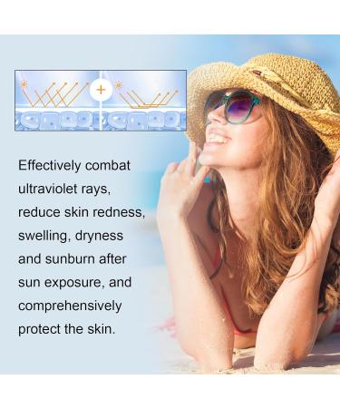 Face Sunscreen Cream Spf 30+ Sunscreen & Makeup Primer & Highlighter In One Moisturizing Suncream For Sensitive Skin Ultra Light Uv Protetion 28g - Buy Online on GoSupps.com