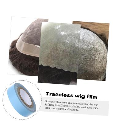 Mikinona 1 Roll Wig Film Hair Wig Tape Hair Bands Lace Wig Tape Lace Front Tape Hair Glue for Lace Wigs Bald Cap Adhesive Tape for Lace Wigs Hair Tape Wig Adhesive Lace Wig Glue Tissue - Buy Online on GoSupps.com
