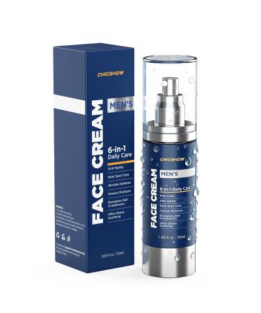 chicshow Men s 6 - in - 1 Face Cream | Anti - Aging & Moisturizing- 1.69 fl oz (white)