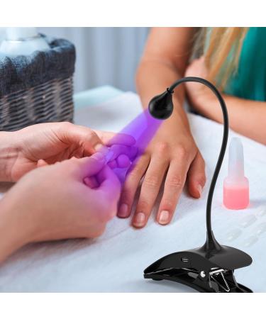 AORAEM 3W LED Nail Lamp - Portable Professional Gel Nail UV Light with Timers for Home DIY - Flash Cure Nail Polish - CC-Touch Black - Buy Online on GoSupps.com