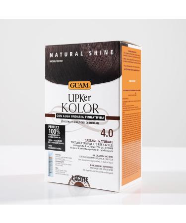 Guam Upker Kolor Natural Permanent Hair Colour with Undaria Seaweed and Organic Extracts Ammonia-Free Colour Made in Italy Shade 4.0 Natural Brown - Buy Online on GoSupps.com
