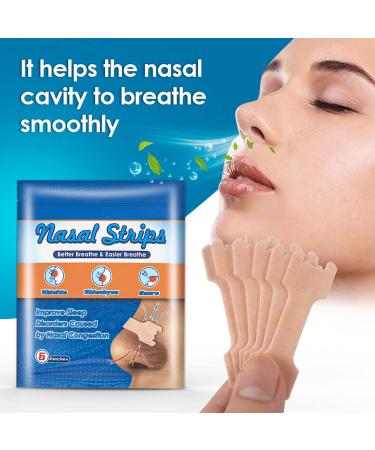 54 Anti-Snoring Nose Strips for Healthy Sleep | 5.5 x 1.5 cm | Breathe Better and Sleep Well - Buy Online on GoSupps.com