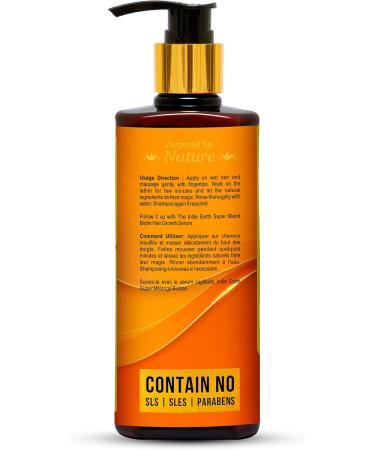The Indie Earth Biotin Hair Shampoo for Stronger Thicker & Longer Hairs with Rosemary Mint Vitamin E and B5 - Buy Online on GoSupps.com