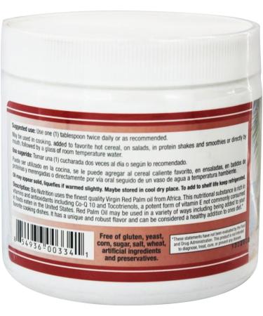 Bio Nutrition Red Palm Tree Oil - 15 fl oz - Buy Online on GoSupps.com