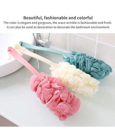 4 Pack Long Handled Shower Bath Body Brushes & Luffa Sponges - Soft Nylon Mesh Back Cleaner for Exfoliating - Suitable for Men and Women - Green - Buy Online on GoSupps.com
