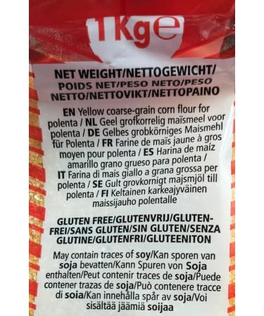 Valle Del Sole Bramata Oro Yellow Maize Gritz for Polenta 1KG - Premium Quality Italian Cornmeal - Buy Online on GoSupps.com