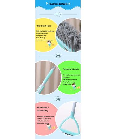 Xifando Mini Broom and Dustpan Set for Kids - Little Housekeeping Helper (Light Blue, Extended Size) - Buy Online on GoSupps.com
