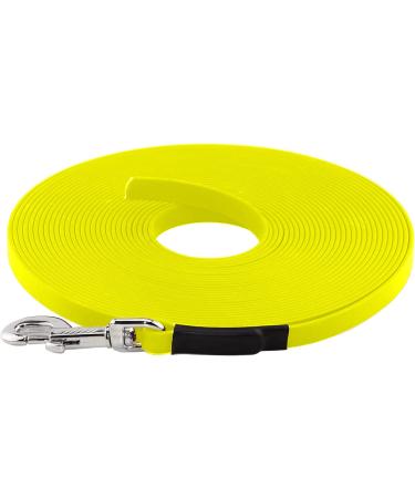 LENNIE BioThane Leash for Dogs 15-25kg | 1m Neon Yellow | Durable & Flexible - Buy Online on GoSupps.com
