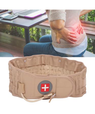 Buy Inflatable Lumbar Traction Belt - Stress Relief & Back Decompression Support for Men & Women (Khaki) - International Shipping Available - Buy Online on GoSupps.com