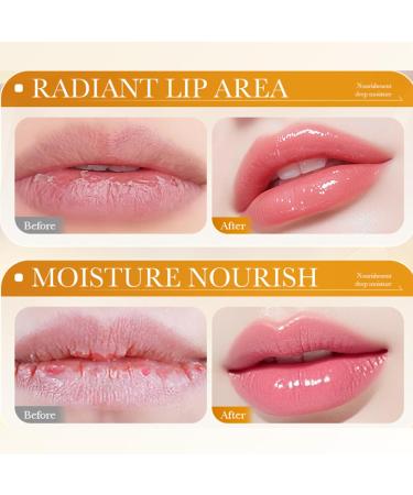 BEUKING Osmanthus Petrolatum Hydrating Lip Mask Gels with Glycerin and Aloe Extract Moisturizing Mask Lip Treatment & Lip Patches for Dry Lips Hydration & Repair Day & Night Use (5 PCS) - Buy Online on GoSupps.com