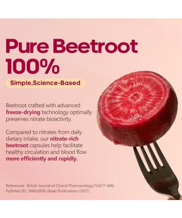 Rasav Beet Root Capsules - 1300mg Beet Root Powder Helps Support Nitric Oxide Production, Blood Flow, Blood Circulation & Energy, Non-GMO, Beet Supplement - 60 Capsules, 30-Day Supply 60 Count (Pack of 1) - Buy Online on GoSupps.com