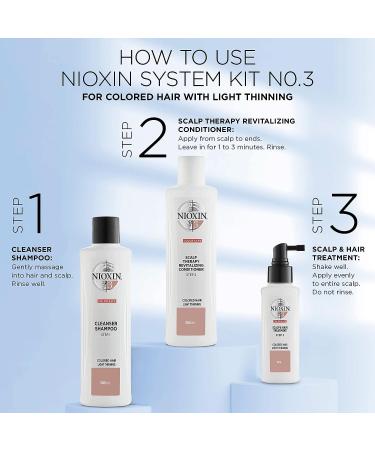 Nioxin System 3 Leave-In Treatment for Color-Treated Hair - 3.4 oz | Restore Fullness, Relieve Dry Scalp - Buy Online on GoSupps.com