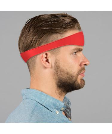 Curved Silicone Haircut Template for Kids & Men | DIY Hair Cutting Tools & Instructions - Red - Buy Online on GoSupps.com