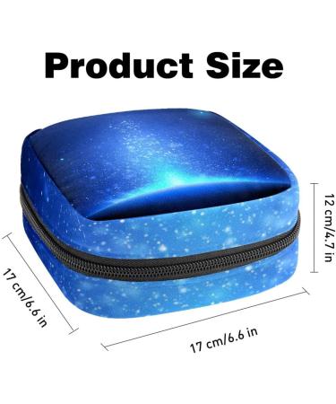 Womens Bandage Organizer with Pocket for Menstrual Cup | Big Capacity Makeup Storage | Butterflies Green Background | Travel Essential 4.7x6.6x6.6 in - Buy Online on GoSupps.com