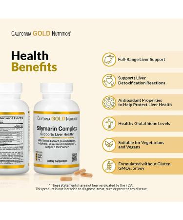 Silymarin Liver Health Complex - Milk Thistle, Curcumin, Artichoke, Dandelion & More - 360 Veg Capsules - Buy Online on GoSupps.com