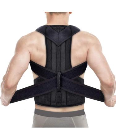 Aptoco Posture Corrector Back Posture Brace Clavicle Support Stop Slouching and Hunching Adjustable Back Trainer Unisex L