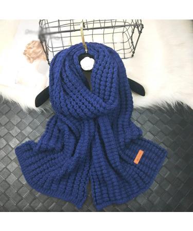 Buy Ladies Cotton Cashmere Scarf - Versatile Neck Warmer for All Seasons | Navy Autumn Winter Scarves - Buy Online on GoSupps.com