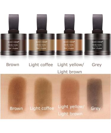 Instant Hairline Shadow Powder - Cover Grey Roots, Eyebrows & Beard Line - Windproof & Sweatproof Root Dye for Men and Women - Light Yellow - Buy Online on GoSupps.com