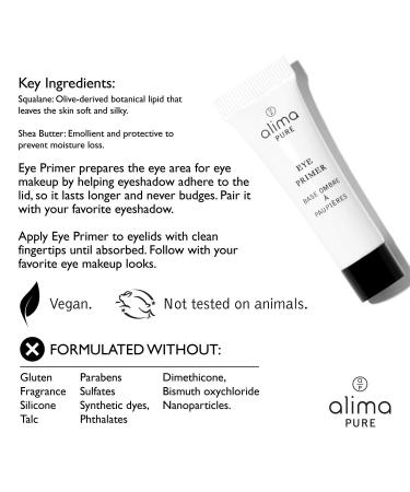 Alima Pure Eye Primer with Squalane and Shea Butter - 0.23 fl oz / 7 ml - Buy Online on GoSupps.com