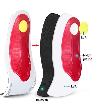 Orthotic Insoles for Heel Pain Relief - Comfortable Plantar Fasciitis Support for Men & Women - Black Orthopedic Insoles for Flat Feet - Buy Online on GoSupps.com