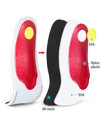 YUECI Orthopedic Insoles for Flat Feet & Plantar Fasciitis - Comfort Shoe Inserts for Men & Women - Buy Online on GoSupps.com