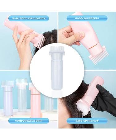 Hair Oil Applicator Bottle 180ml Root Comb Applicator Bottle with Clear Scale and 13 Oil Outlets Portable Hair Dye Bottle for Hair Care and Styling Blue - Buy Online on GoSupps.com