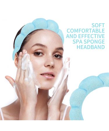 Cute Terry Towel Spa Headband for Women - Blue | Ideal for Skincare, Makeup Removal, and Washing Face - Buy Online on GoSupps.com