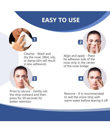 Nasal Strips Anti Snoring Devices - 60 Pcs Nose Strips for Effective Snoring Relief and Nasal Congestion - Buy Online on GoSupps.com